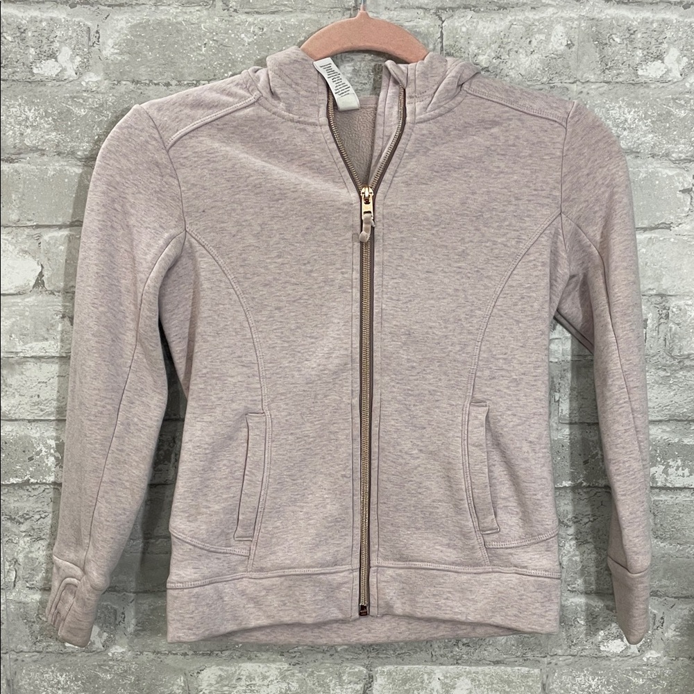 Athleta Soft Pink Full Zip-Up Hoodie